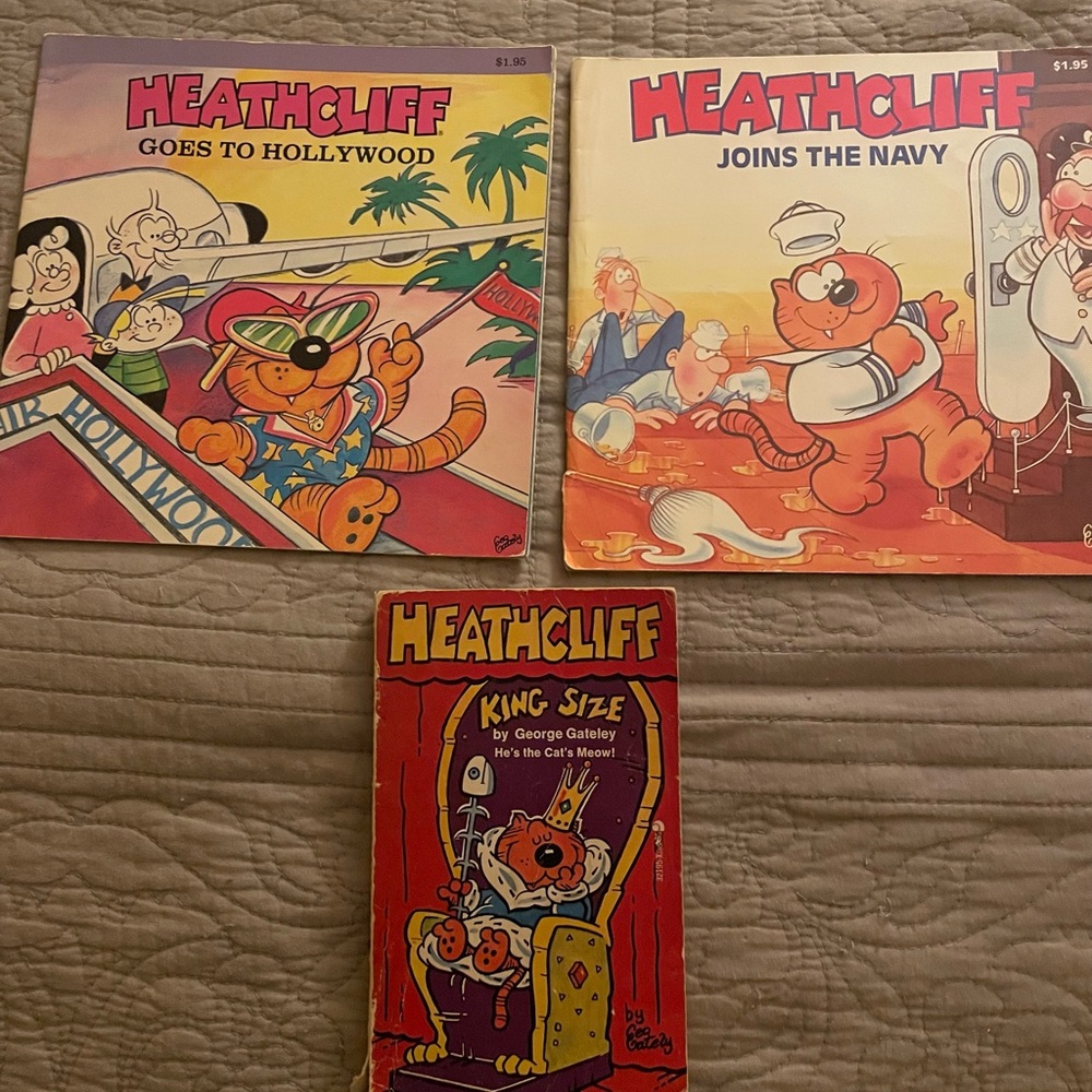 3 HEATHCLIFF Comic Books